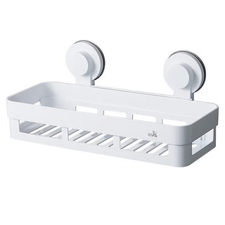 WE CHAMP 強力吸壁方形置物架, 免釘免鑽, ABS/PVC/PC材質, 30.2cm x 13.8cm x 12.7cm, 31.5 x 7 x 14cm, WTB-942, 1個