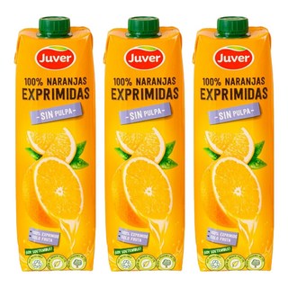 Juver 茱兒 鮮榨柳橙汁, 1L, 3瓶