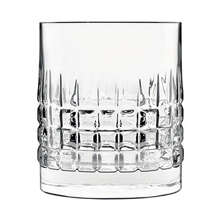 Luigi Bormioli 無鉛水晶 雕刻魅力威士忌杯 PM1015-2 380ml, 2個