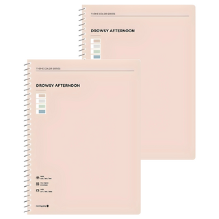 모닝글로리 3000 테마컬러 원링 스프링노트, 랜덤발송, 2개