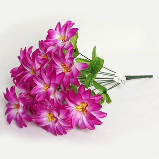 Joart 人造松菊12朵花束, 1件, 紫色