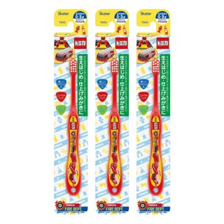 Skater 嬰幼兒軟毛牙刷 0~3歲, 多美車, 1入, 3支