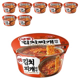 하림 양푼김치찌개라면 컵 102g, 8개