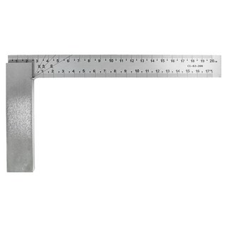 工具仁 清晰蝕刻 鐵工角尺 4~8吋 L12-200MM, 1個