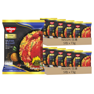 NISSIN 日清 咖哩螃蟹風味泡麵 經典泰式風味, 10包
