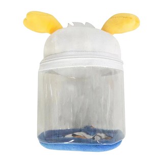 收納王妃 屁屁透明置物桶 DSTD7009 10 x 15cm, 唐老鴨 透明色 + 白色 + 黃色, 1個