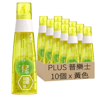 PLUS 普樂士 雙面膠帶 TG-734 4mm*8M, 黃色, 1組