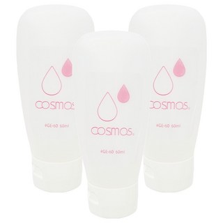 台灣 COSMOS 軟管 60ml, 霧面白, 3個