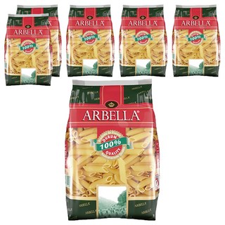 ARBELLA 阿貝拉 雙尖通心麵, 100%杜蘭小麥，無鹽無調味，有紋路, 500g, 6包