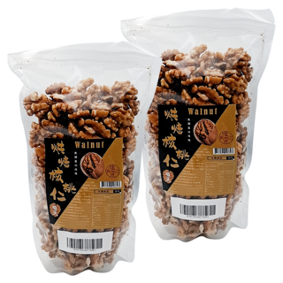 SUNFOOD 太禓食品 加大低溫烘焙核桃仁堅果 大包裝 原味無調味 嚴選進口核桃 大顆酥脆, 600g, 2包