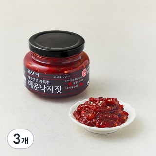 담은차이 좋은 양념 가득한 매운 낙지젓, 250g, 3개