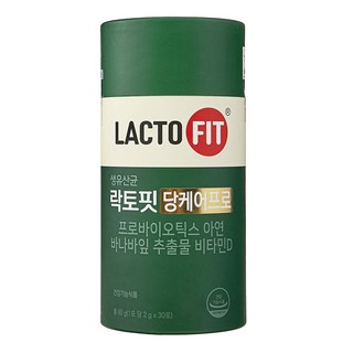 Chong Kun Dang 鍾根堂 LACTO-FIT 巴拿巴葉萃取維他命D益生菌粉隨身包 30條入, 1個, 60g