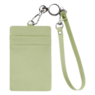 Mass 真皮證件卡套 含識別證伸縮夾