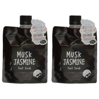 John's Blend 足部去角質 茉莉麝香, 1個裝, 135ml, 135g, 2包
