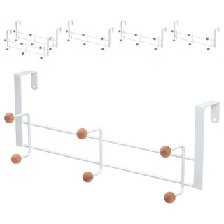 comet 居家門後掛勾 6勾, 白色, 6個