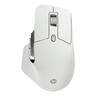 hp 惠普 無線/藍牙/有線 3模充電式 人體工學滑鼠, 白色, Professor 1