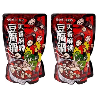 豆油伯 天香麻辣豆腐鍋 全素, 800g, 2包