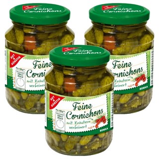 GUT&GÜNSTIG 精選酸黃瓜，含香草, 190g, 3罐