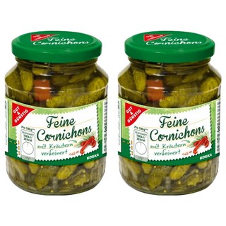 GUT&GÜNSTIG 精選酸黃瓜，含香草, 190g, 2罐