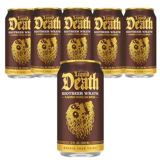 LiquidDeath 沙士風味氣泡水, 355ml, 6個
