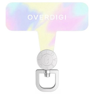 OVERDIGI 360旋轉掛繩墊片-彩A01 420D尼龍布複合材質 堅固抗撕裂, 黃粉藍紫, 1個