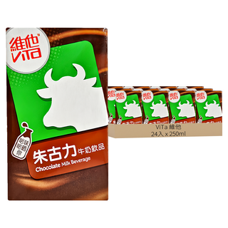 ViTa 維他 朱古力牛奶飲品, 250ml, 24入