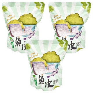 澎湖伯 芥末山葵風味魚皮 (70g/包) 酥脆涮嘴, 3包