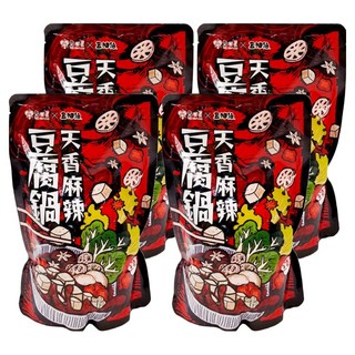 豆油伯 天香麻辣豆腐鍋 全素, 800g, 4包