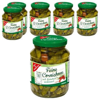 GUT&GÜNSTIG 精選酸黃瓜，含香草, 190g, 6罐