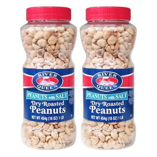 RIVER QUEEN 泰迪低鹽炒花生, 454g, 2個