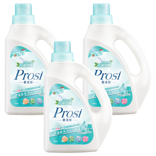 Prosi 普洛斯 抗菌抗蟎濃縮香水洗衣凝露 添加木心素 低刺激 低敏感 散發紅醋栗香氣 高溶解度 易沖洗, 2L, 3瓶