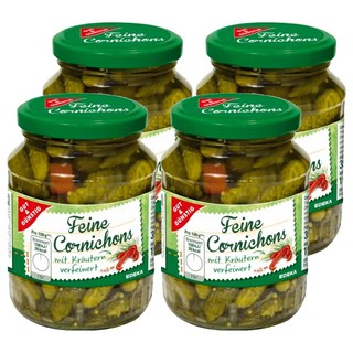 GUT&GÜNSTIG 精選酸黃瓜，含香草, 190g, 4罐
