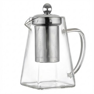 chapin 恰品 玻璃茶壺 950ml 304不鏽鋼濾網 高硼硅玻璃, 1個