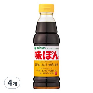mizkan 味滋康 柑橘醋醬汁, 360ml, 4個