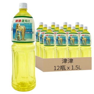 津津 蘆筍汁, 1.5L, 12瓶