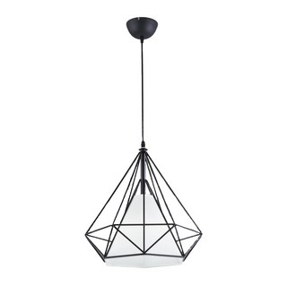 Honey Comb 美式工業風餐廳吊燈 適用E27燈頭 金屬烤漆布罩 餐廳客廳臥室皆適宜, 1個, 黑色