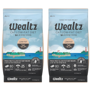 Wealtz 維爾滋 高齡貓食譜 寵物糧 50%人用食材等級 低脂肪配方, 1.2kg, 2袋, 天然無穀