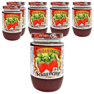 大倫食品 大湖莓之鄉 草莓醬 台灣製造 天然原味, 450g, 6罐