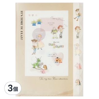 TOY STORY 玩具總動員 返校日多層文件夾 共5個夾層 31 x 22.5cm, 棕色, 3個