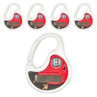 DigiMax 太陽能充電式驅蚊器，音波驅蚊，帶指南針，開扣設計, 5個, 45g