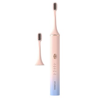 HYUNDAI 現代 超高頻電動牙刷 OC-013 12檔調節 四種模式 三種強度 附兩個刷頭, 粉色, 1支