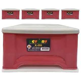 KEYWAY 聯府 抽屜櫃 20L K095, 紅色, 5個
