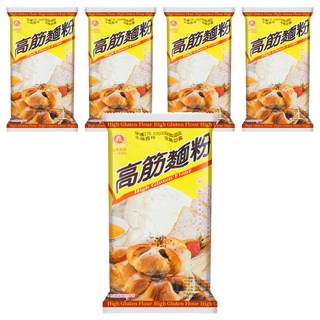 義峰食品 高筋麵粉, 500g, 5包