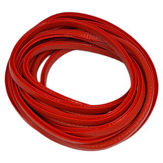 FANCY LIFE 汽車車門防撞條 500cm, 立體花紋, 雙卡槽設計, 防刮耐磨, 紅色, 1條