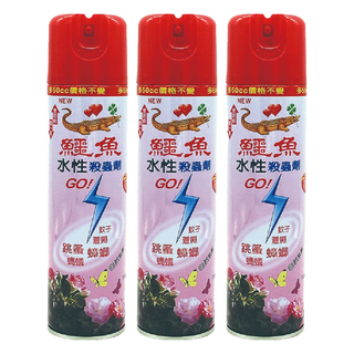 鱷魚 水性噴霧殺蟲劑, 600ml, 3瓶