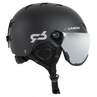 Lanova 滑雪/滑雪板 護目鏡安全帽, 1個, 黑色