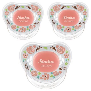 Simba 小獅王辛巴 蘿蔓拇指安撫奶嘴, 初生, 粉紅色, 3個