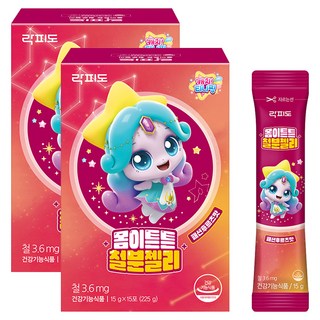 Lacfido 身體強健鐵質果凍 15入, 225g, 2個