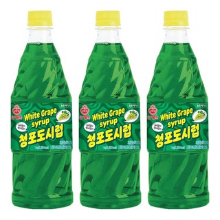 OTTOGI 不倒翁 Oh Chef白葡萄風味飲料基底糖漿, 3瓶, 1kg