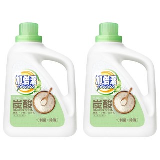 加倍潔 酵素小蘇打洗衣乳 提升制菌力 添加椰子油 USDA生物來源產品認證, 2.4kg, 2瓶
